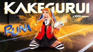 Petite Blonde Lilly Bell As KAKEGURUI's RUNA Is Angry And Horny VR Porn